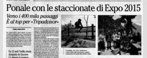 Ponale con le staccionate di Expo 2015