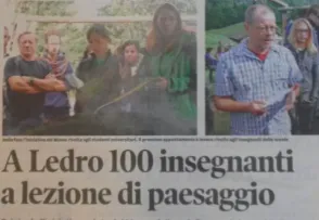 A Ledro 100 insegnanti a lezione di paesaggio