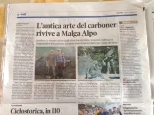 L'antica arte del Carboner rivive a Malga Alpo